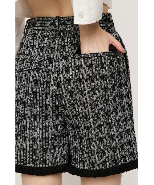 【メーカー包装済】 TWEED FRINGE パンツ スラックス SLY S/PT ツイード フリンジ パンツ