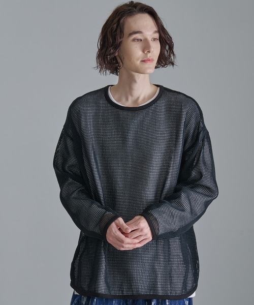 Revo. tシャツ 「Revo.」コットンメッシュ ロングスリーブ Tシャツ