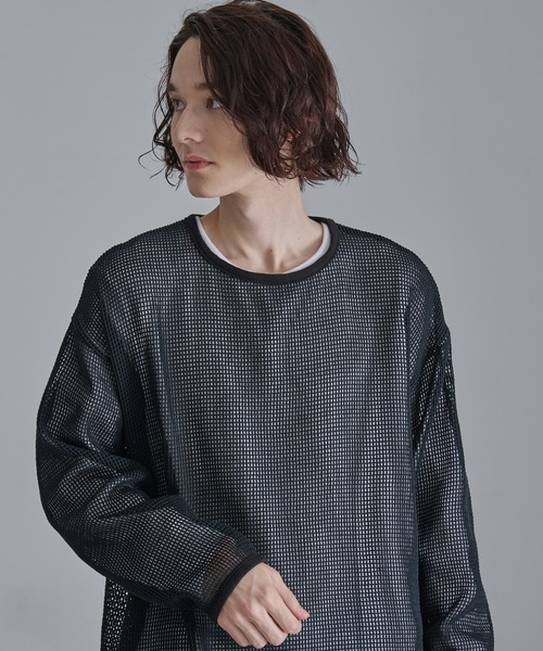 Revo. tシャツ 「Revo.」コットンメッシュ ロングスリーブ Tシャツ