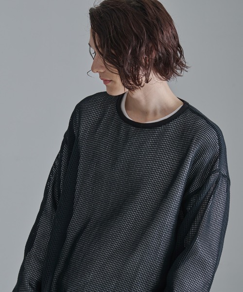 【Revo.レボ】コットンメッシュTシャツ/レイヤードTee/ユニセックス セール】Revo. コットンメッシュ SS Tee（Tシャツ/カットソー