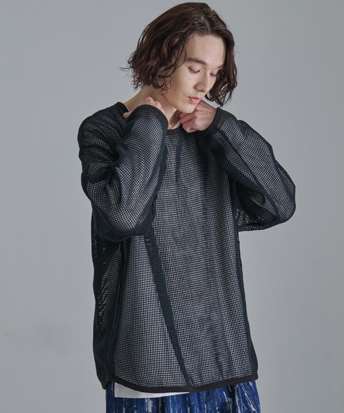 Revo. tシャツ 「Revo.」コットンメッシュ ロングスリーブ Tシャツ