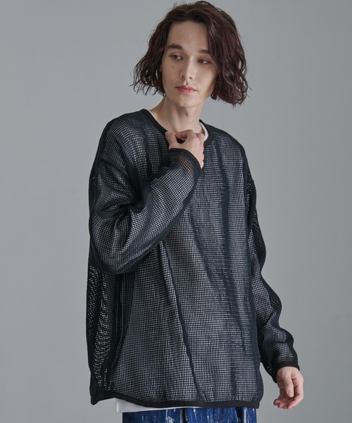 Revo. tシャツ 「Revo.」コットンメッシュ ロングスリーブ Tシャツ