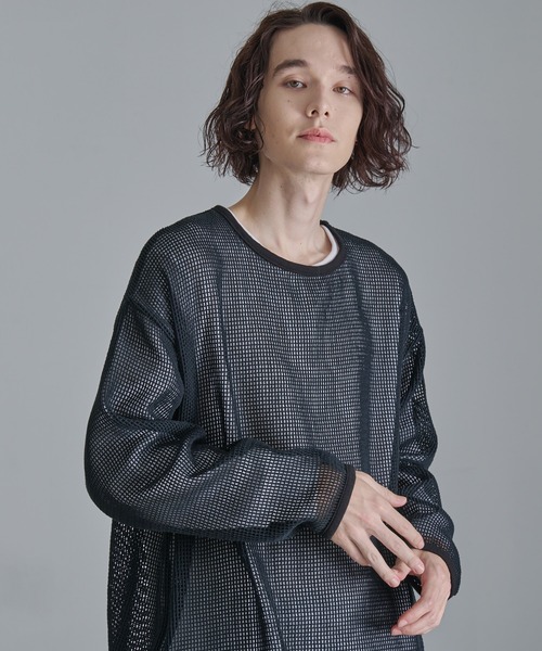Revo. tシャツ 「Revo.」コットンメッシュ ロングスリーブ T