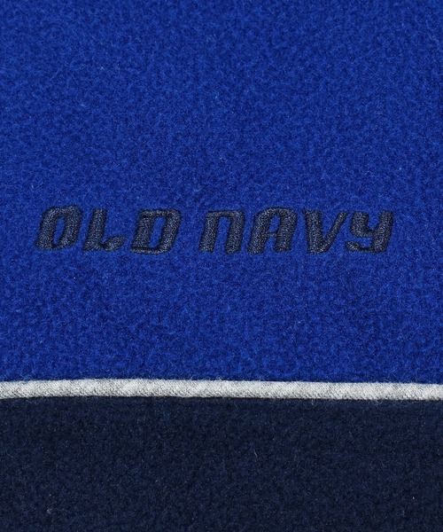 6AS1【ヴィンテージ】OLD NAVY 青 ジャンパー ハーフジップ　古着 OLD NAVY 「ヴィンテージ古着」OLD NAVY/オールドネイビー ロゴ