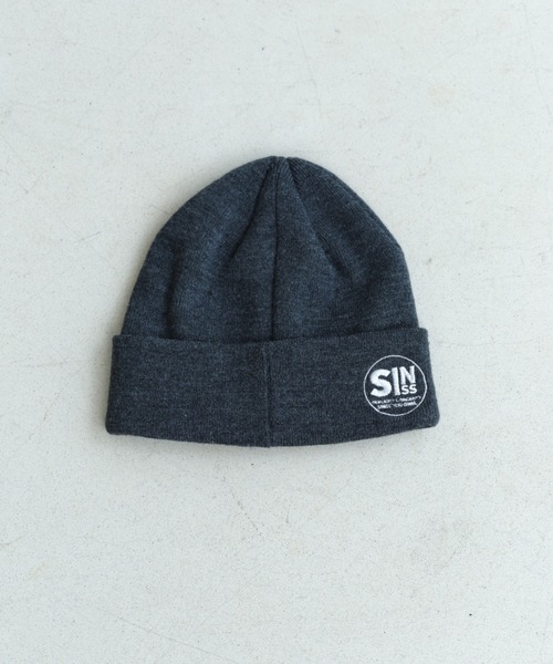 SINSS ニット帽 ニットキャップ Original logo knit cap / オリジナル