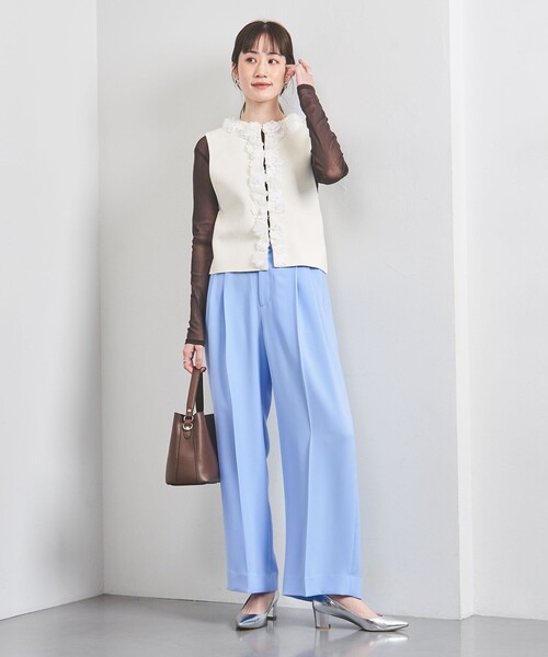 UNITED ARROWS スラックス パンツ 2タック ワイドパンツ