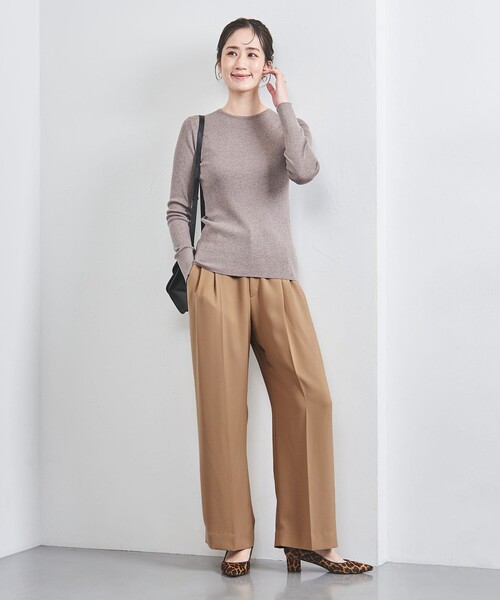 UNITED ARROWS タックワイドパンツ UNITED ARROWS スラックス パンツ 2タック ワイドパンツ
