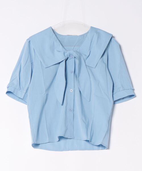 frunco ブラウス シャツ ボウタイマリンブラウス レディース