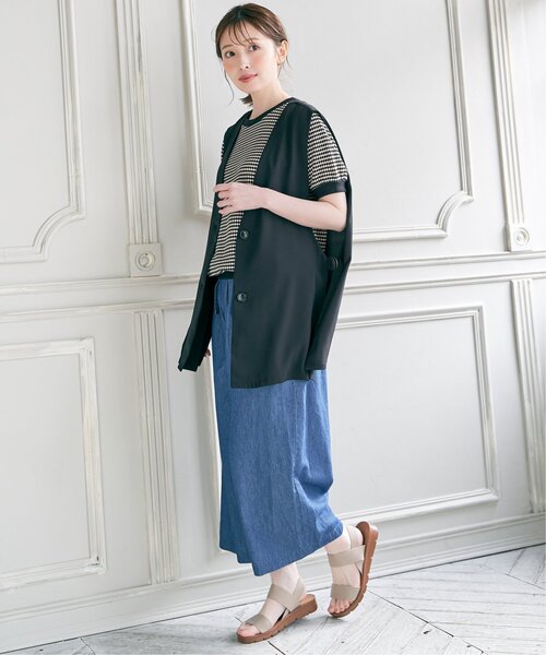【aykさま】専用！！ ikka パンツ 麻混ベルト付きワイドパンツ レディース : ZOZOTOWN