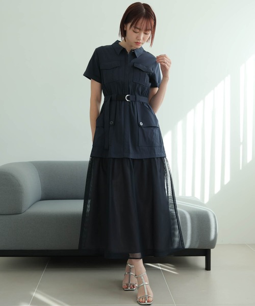 LADYMADE（レディメイド） ワンピース 半袖 メッシュレイヤードワーク