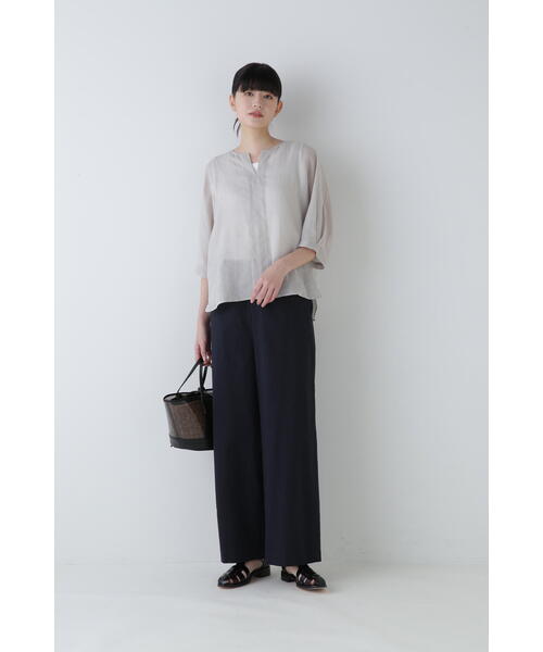 ✿値下✿【human woman】未使用　パンツ　黒　L human woman パンツ サッカーストライプパンツ レディース