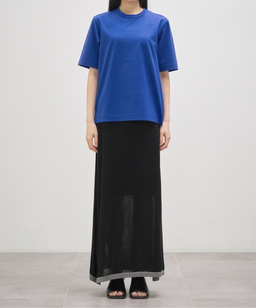tシャツ 「CINOH/チノ」別注 REFINA COMPACT TEE/リフィナコットンコンパクトTシャツ/シンプルTシャツ レディース CINOH tシャツ 「CINOH/チノ」別注 REFINA COMPACT TEE/リフィナ