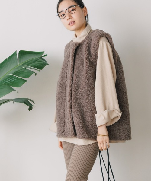 ROOP TOKYO ムートンコート ボアコート リバーシブル ムートン ボア 
