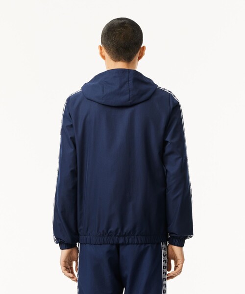 LACOSTE ナイロンジャケット 撥水 スリーブテーピング ジップ