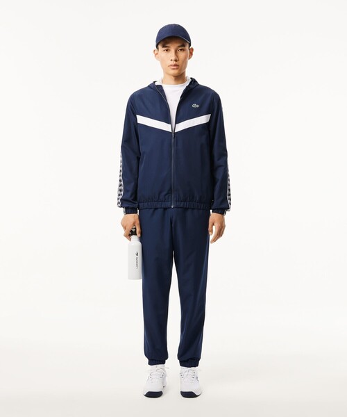LACOSTE ナイロンジャケット 撥水 スリーブテーピング ジップ