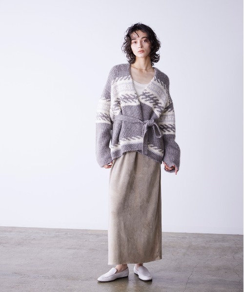 WALANCE（ワランス） カーディガン モヘアジャガードニット
