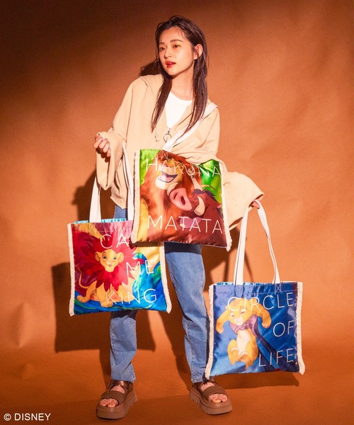 Disney（ディズニー） トートバッグ ライオン・キング フリンジ