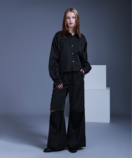 kloset クロセット　セットアップ　ストライプパンツ　パンツ クリフメイヤー[公式] ストレッチツイルクライミングクロップド