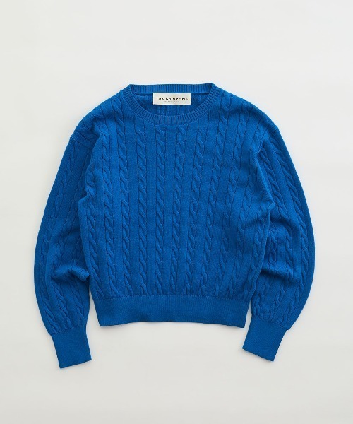THE SHINZONE ニット セーター COTTON CASHMERE CABLE KNIT