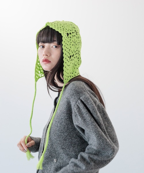 ニット帽 ニットキャップ ウールクロシェビーニー 231522 レディース