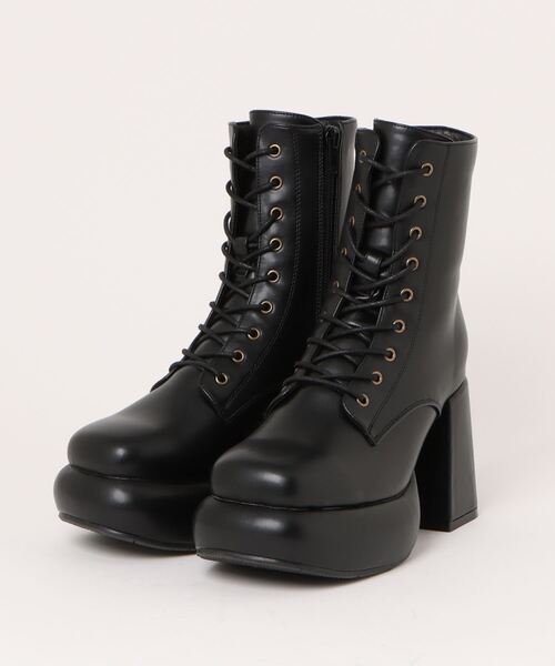 CHRISTIAN DADA 19AW スクエアトゥヒールブーツ Parade ブーツ 「厚底」スクエアトゥ チャンキーヒールブーツ 619-WK