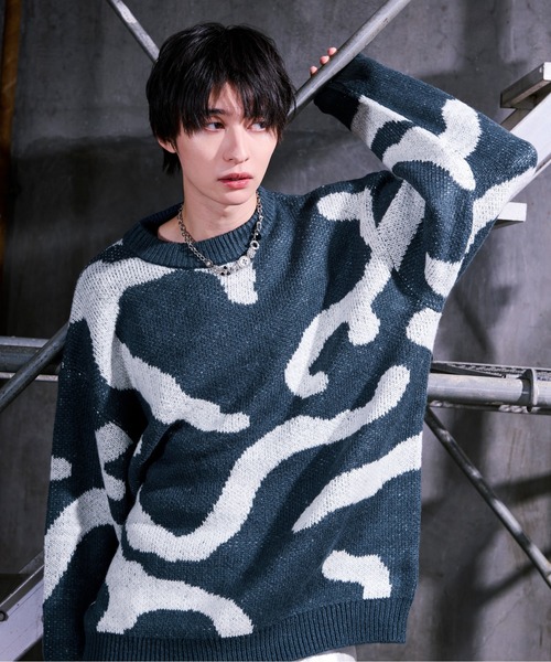 Ellno Loset（エルノロゼット） セーター ニット ニュアンスライン