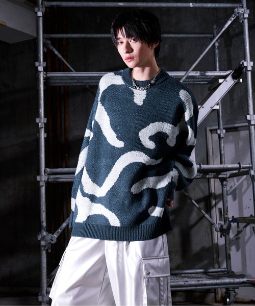 Ellno Loset（エルノロゼット） セーター ニット ニュアンスライン