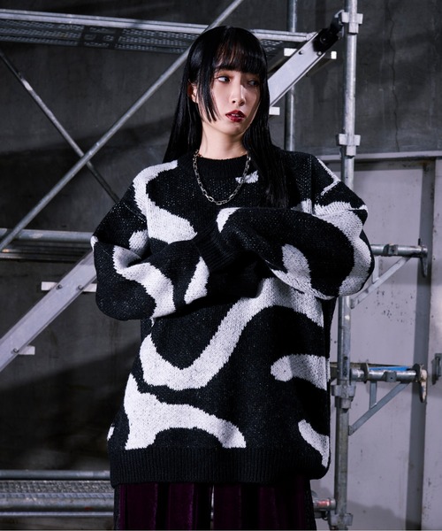 Ellno Loset（エルノロゼット） セーター ニット ニュアンスライン