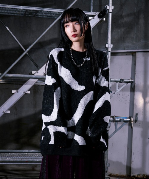 Ellno Loset（エルノロゼット） セーター ニット ニュアンスライン