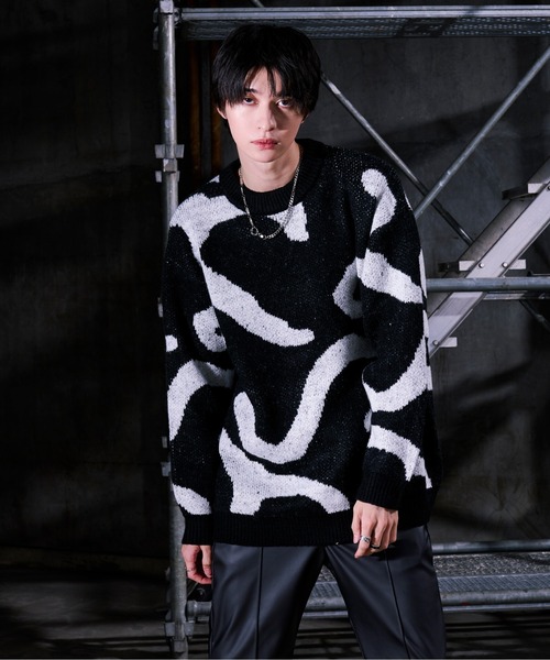 Ellno Loset（エルノロゼット） セーター ニット ニュアンスライン