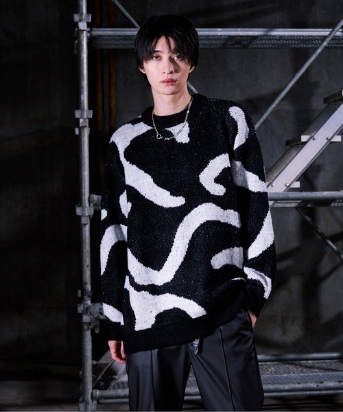 Ellno Loset（エルノロゼット） セーター ニット ニュアンスライン
