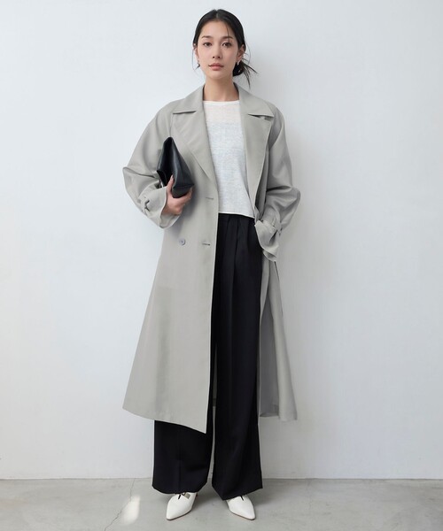 ICB（アイシービー） トレンチコート コート シアーフォルムオーガン