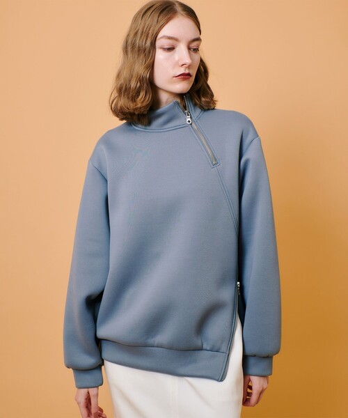 アルアバイル 25AW ボンディングアシンメトリーZIP プルオーバー ボンディングアシンメトリーZIP プルオーバー|allureville OFFICIAL