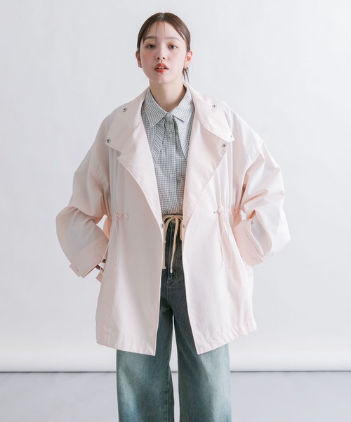 KBF ブラウス シャツ チェックレイヤードBIGシャツ レディース