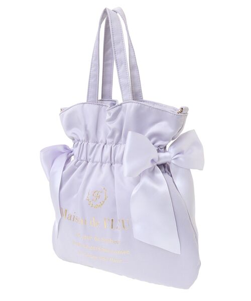 Maison de FLEUR - メゾンドフルール ダブルリボントートバッグ