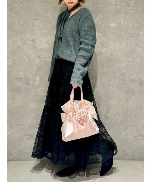 Maison de FLEUR トートバッグ ダブルリボン2Wayトートバッグ