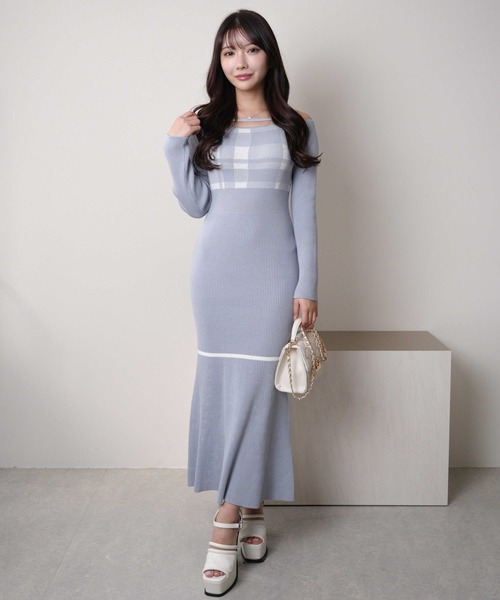 LIP SERVICE(リップサービス) ワンピース チェックジャガード LIP SERVICE(リップサービス) ワンピース チェックジャガード