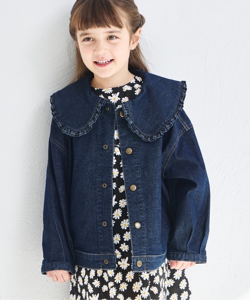 pairmanon（ペアマノン） デニムジャケット アウター ビッグフリル襟