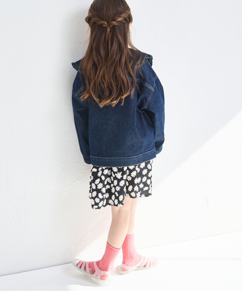 龍ページ フリルビッグカラーデニムジャケット フリルビッグカラーGジャン | La boutique BonBon(ラブティック