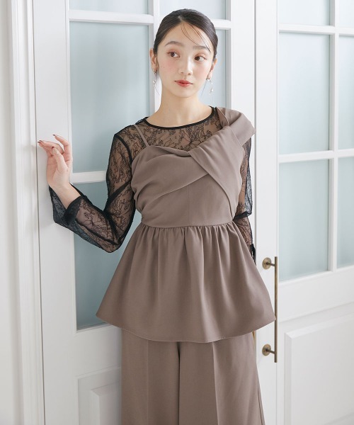 Jolie et パンツドレス 「結婚式・パーティードレス」アシメ