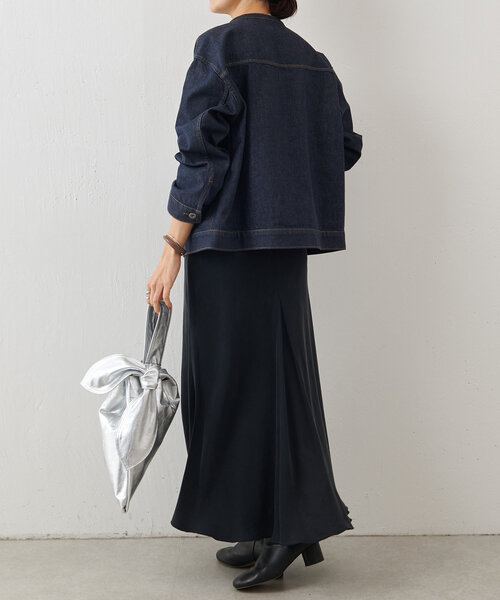 極美品✨25年 BEARDSELY LIVETART ノーカラーデニムジャケット BEARDSLEY｜《LIVETART》ノーカラーデニムジャケット | Rakuten