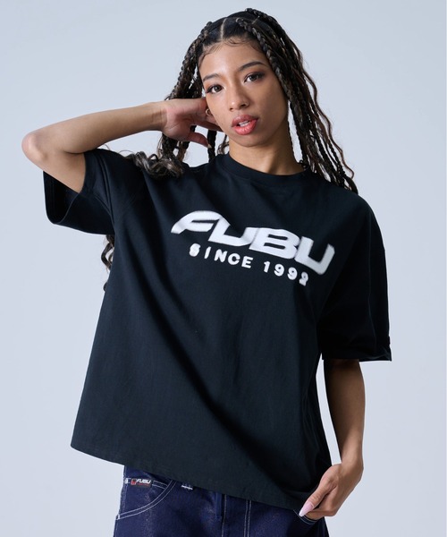 FUBU tシャツ フブ ブランド ロゴ 刺繍 アメカジ クルーネック
