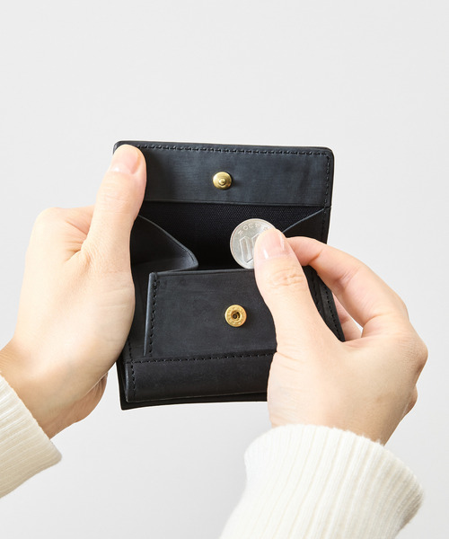 A_W ミニ 財布 アウ / TRIFOLD PURSE プエブロレザーフラップ