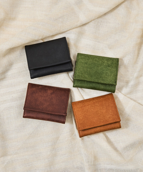 A_W ミニ 財布 アウ / TRIFOLD PURSE プエブロレザーフラップ