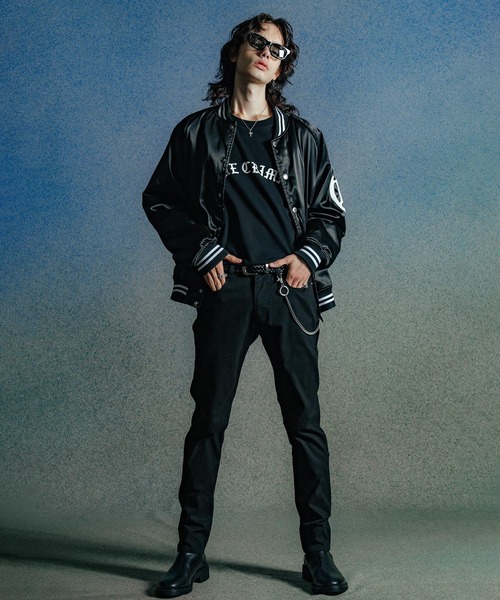 CRIMIE スタジャン STADIUM BOMBER JACKET メンズ : ZOZOTOWN
