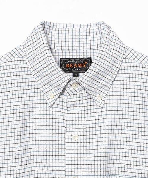 BEAMSプラス ビームスプラス ボタンダウンシャツ タッターソール 長袖 BEAMS+ シャツ タッターソール オックスフォード ボタンダウン