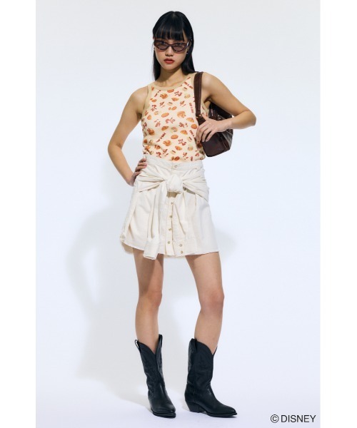 タンクトップ ノースリーブ MD OT タンクトップ / CHIP 'N DALE レディース Disney SERIES CREATED by MOUSSY タンクトップ ノースリーブ MD