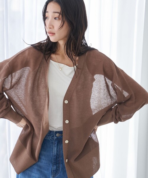 ARAGONA 売れ筋商品|||アラゴナ ニット&セーター アウター レディース Sweaters Azure ニットカーディガン レディース セーター[品番：OE000006822