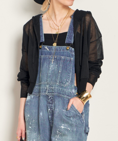 PROVOKE/プロヴォーク】sheer zip hoodie パーカー 「PROVOKE/プロヴォーク」sheer zip hoodie レディース
