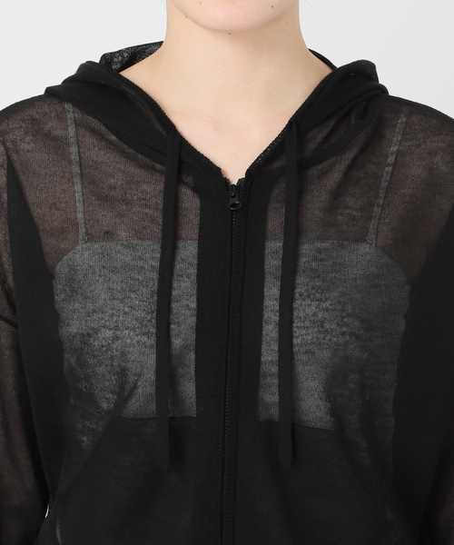 PROVOKE/プロヴォーク】sheer zip hoodie sheer ZIP hoodie | PROVOKE design boutique